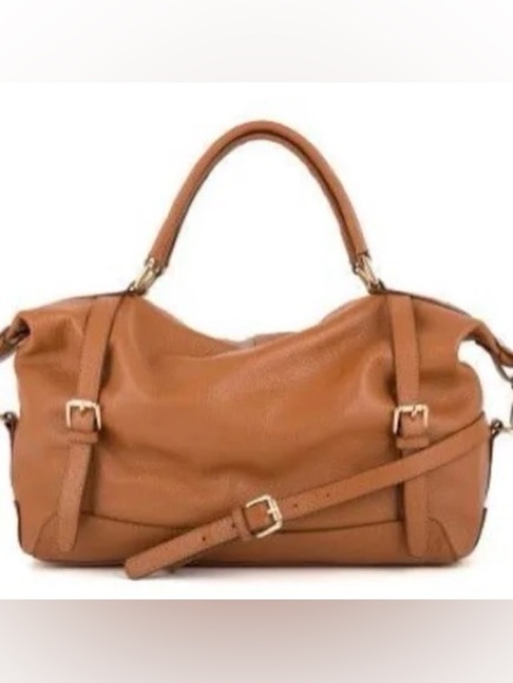 Ora Delphine Cognac Tan Hobo Shoulder Bag